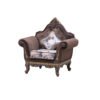 1-seater-Polish-Colour-Dark-Brown,-Polish-Pu,-Fabric-Colour-Dark-Grey,-Fabric-Velvet