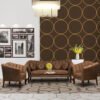 Suede-fabric-wooden-frame-with-foam-padding-teak-wood-legs-background