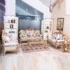 golden-pu-polish-solid-wooden-teak-with-carving-velvet-pattern-fabric-background